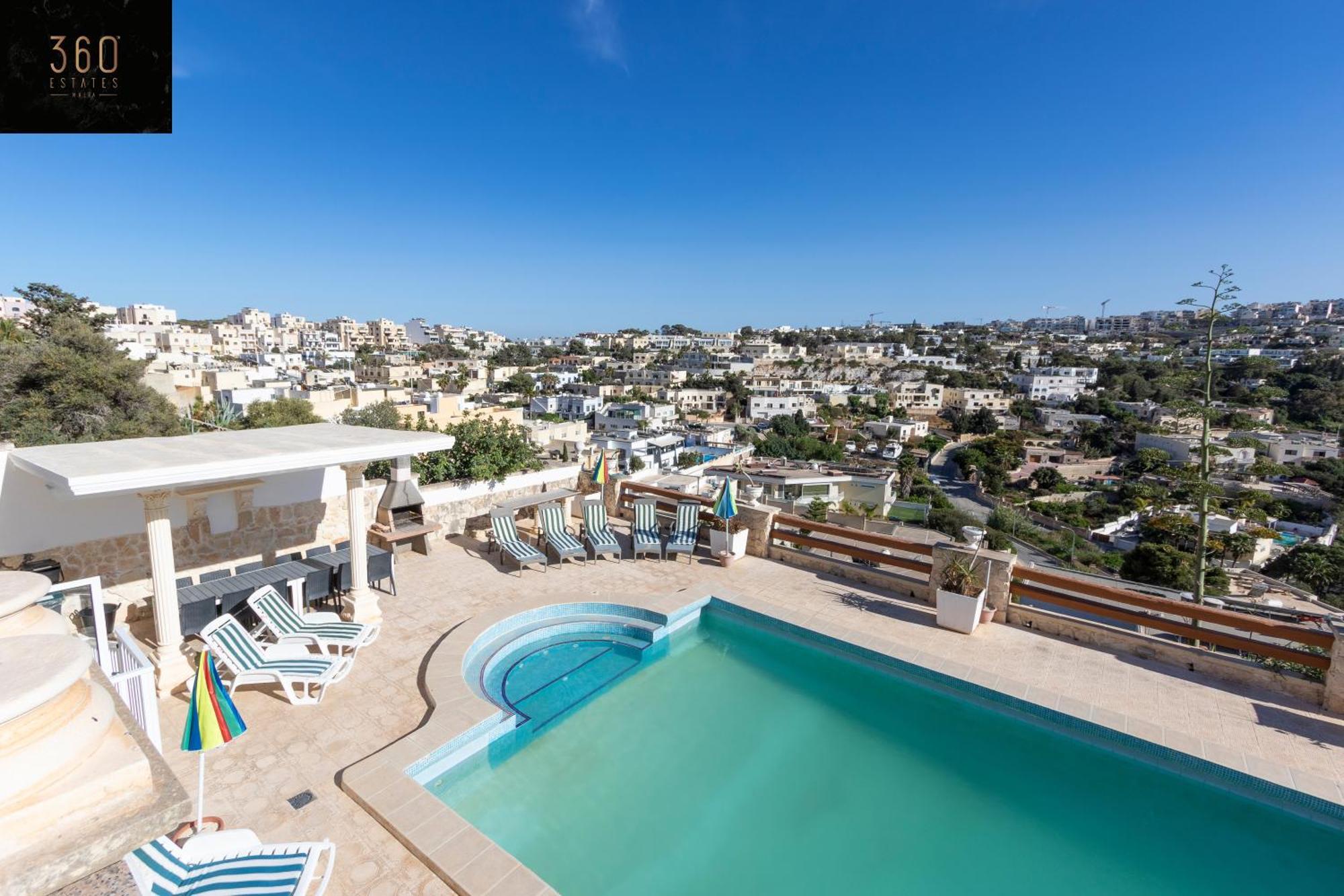 Massive Villa Pool Area With Views, Wifi With Bbq By 360 Estates Mellieha Exterior foto